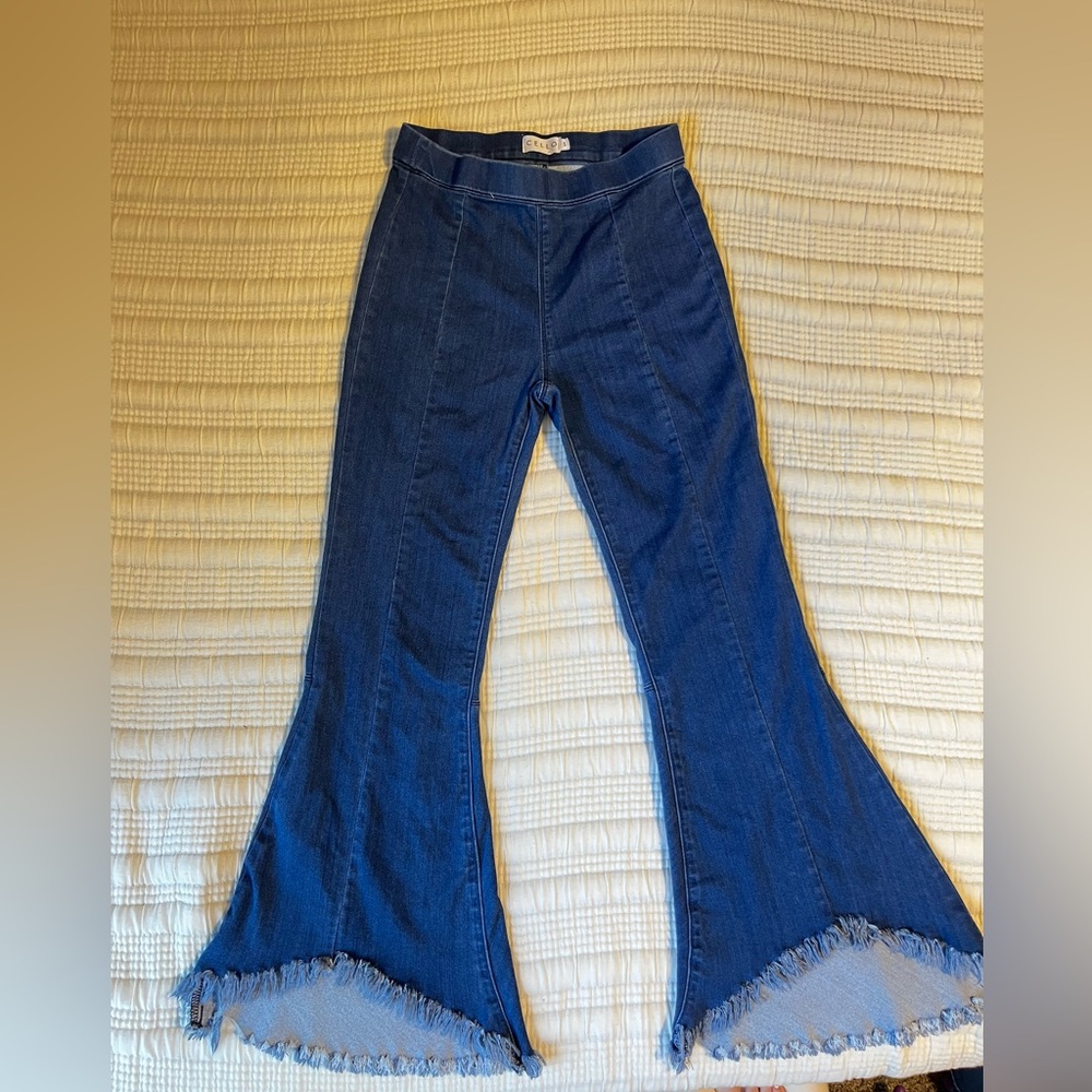 Cello Dark Blue Women's Flared Jeans